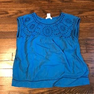 Joe Fresh partially embroidered top